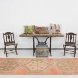 3x12 Pumpink Orange Classic Vintage Runner Rug, 90x353Cm SK 20811