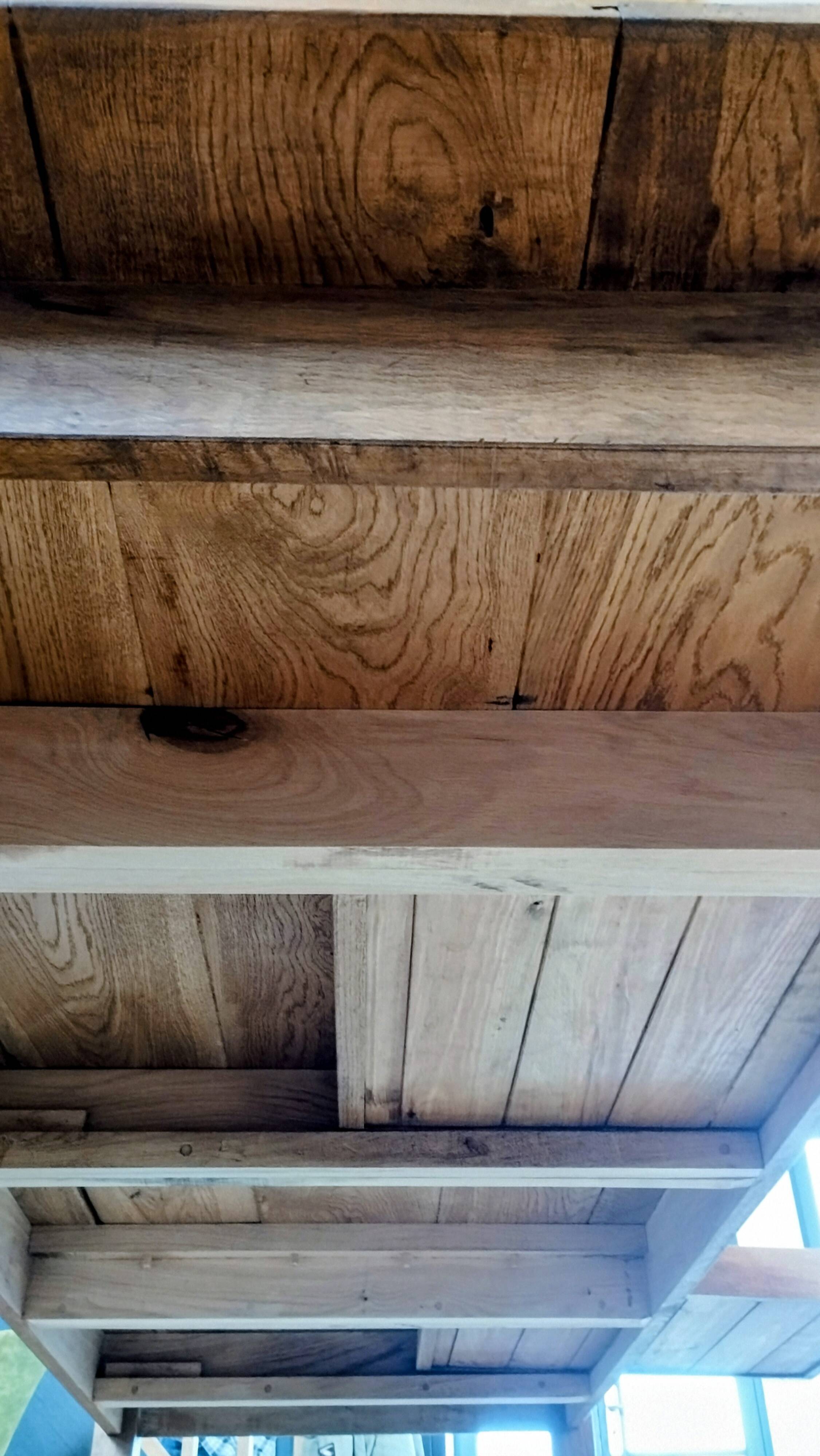 Solid oak farmhouse table 260x100