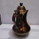Jersey earthenware teapot - bronze color