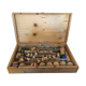 Jeu de croquet de table en bois vintage