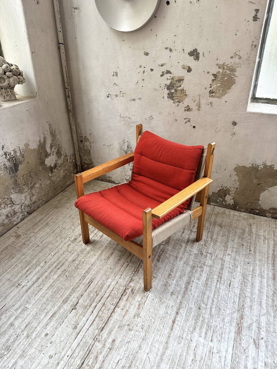 Safari chair in pine by Rold Rastad and Adolf Relling, 1960.