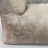 Mario Bellini 2-Seat Le Bambole Sofa for C&B Italia in Leather & Fabric 70s