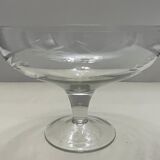 Coupe en verre ciselé