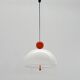 Suspension Saliscendi Orange by Elio Martinelli for Martinelli Luce, 1970