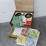 Unique table de chevet jeux 1960 15 jeux complets pieds compas 1960