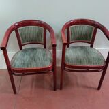 Pairs of Thonet armchairs