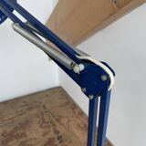Vintage, architect lamp, articulated lamp, Twist brand, Model T1, 1970s, blue, décor