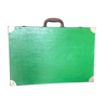 Green wooden suitcase with lockers