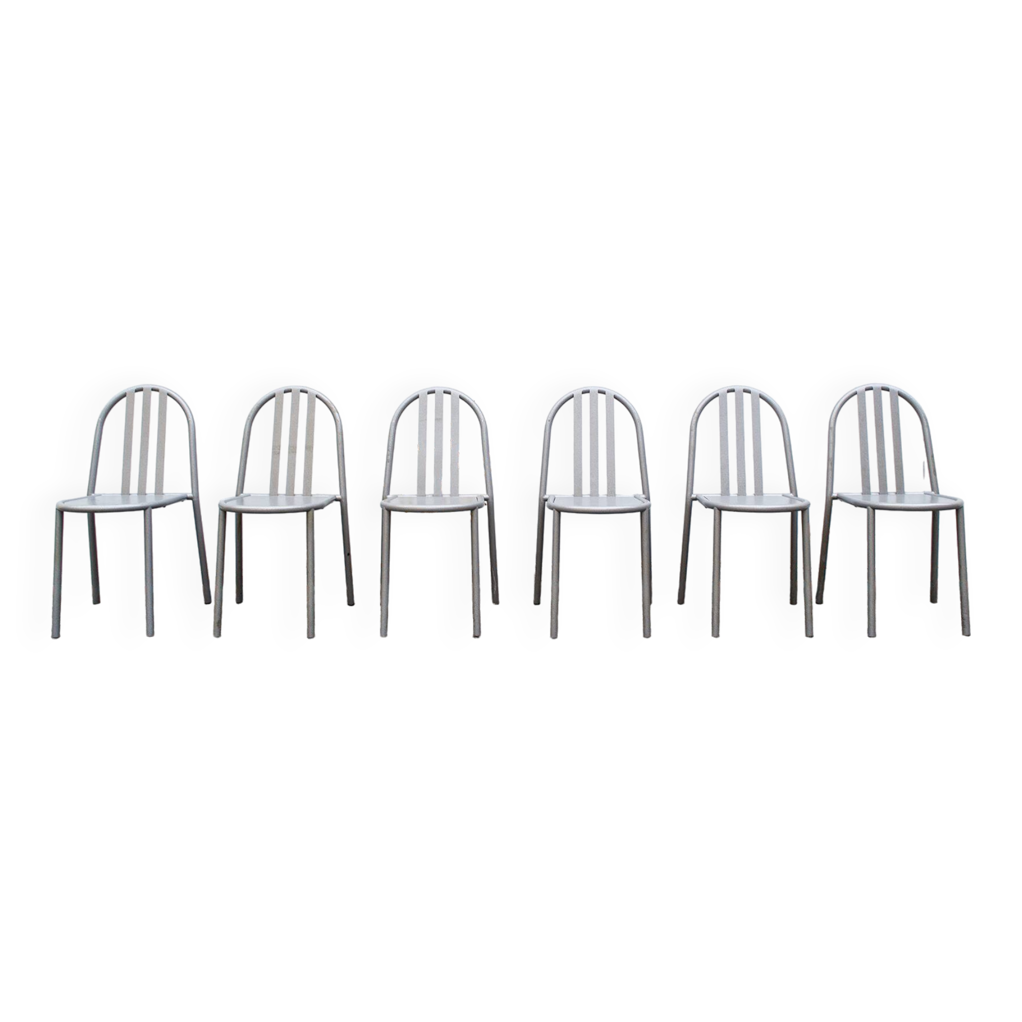 Chaises N. 222 par Robert Mallet-Stevens pour Pallucco Italia, 1982, Set de 6