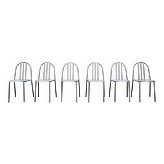Chaises N. 222 par Robert Mallet-Stevens pour Pallucco Italia, 1982, Set de 6