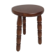 Tabouret en bois tourné pied tripode