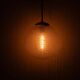 Vintage Mid Century Modern round glass pendant light