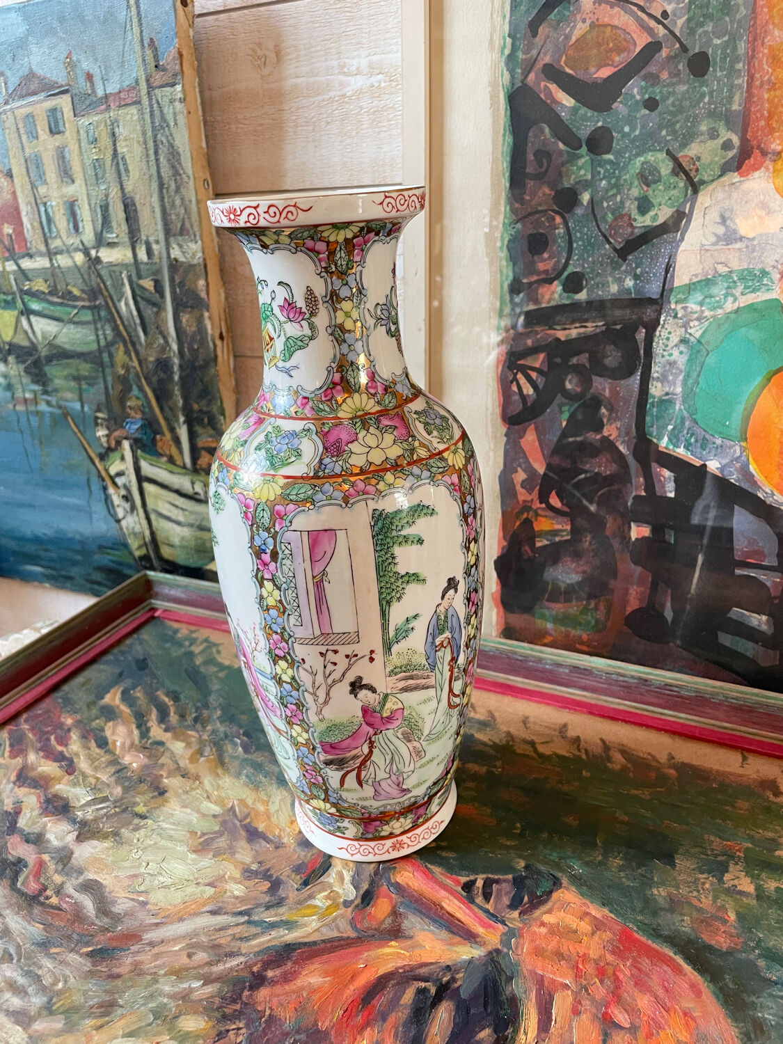 Stamped Chinese vase