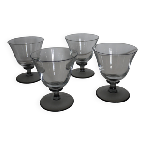 lot de 4 verres en cristal