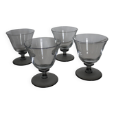Lot de 4 verres en cristal