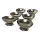 6 Vintage Stainless Steel Ice Cream Cups - Made in France