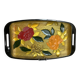 Plateau fleurs multicolores