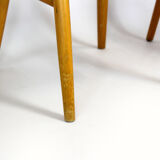 Set of 4 vintage wooden dining chairs from Ton 1960s