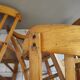 Vintage four-quarter bistro chairs