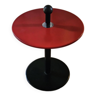Postmodern Memphis table, red, Ikea, circa 1980