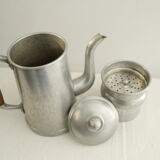 Antique aluminum coffee maker