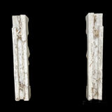 Neo-Gothic stone fireplace