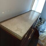Cylinder desk with display case