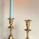 Pair of Vintage INDIA Solid Brass CANDLE HOLDERS
