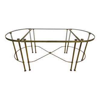 Golden brass coffee tables