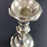 Bougeoir flambeau en bronze argenté de style Régence