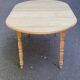 Louis Philippe extendable round dining table with shutters, renovated pine, 190cm