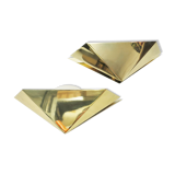 Pair of golden wall lamps