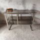 Seventies brushed metal console
