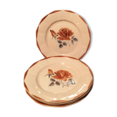 Suite de 5 assiettes "Digoin"