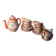 lot  7 tasses  porcelaine  the ou café    japonaise  et  theiere  1950 a 70