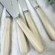 6 vintage Bakelite ivory knives France