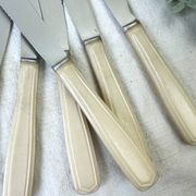 6 vintage Bakelite ivory knives France