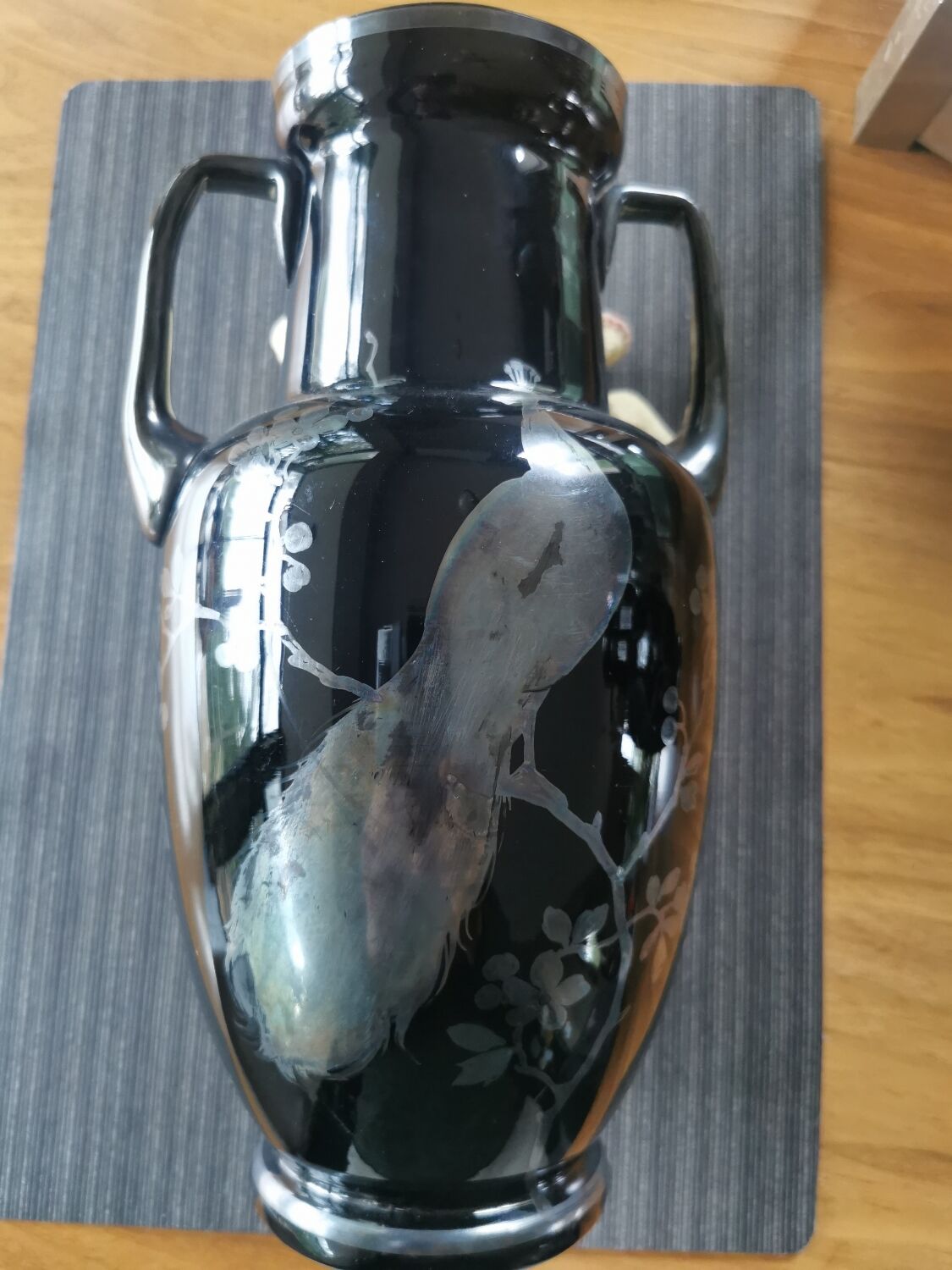 Pair of art deco vases signed Hem Michel Herman