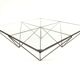 Table low vintage 60s/70s design steel wire