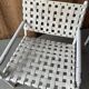 4 white Lounge Chairs Triconfort - Aluminium and plastic - 1980's