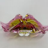 1960's Art Glass Bowl by Designer Josef Hospodka, Czechoslovakia