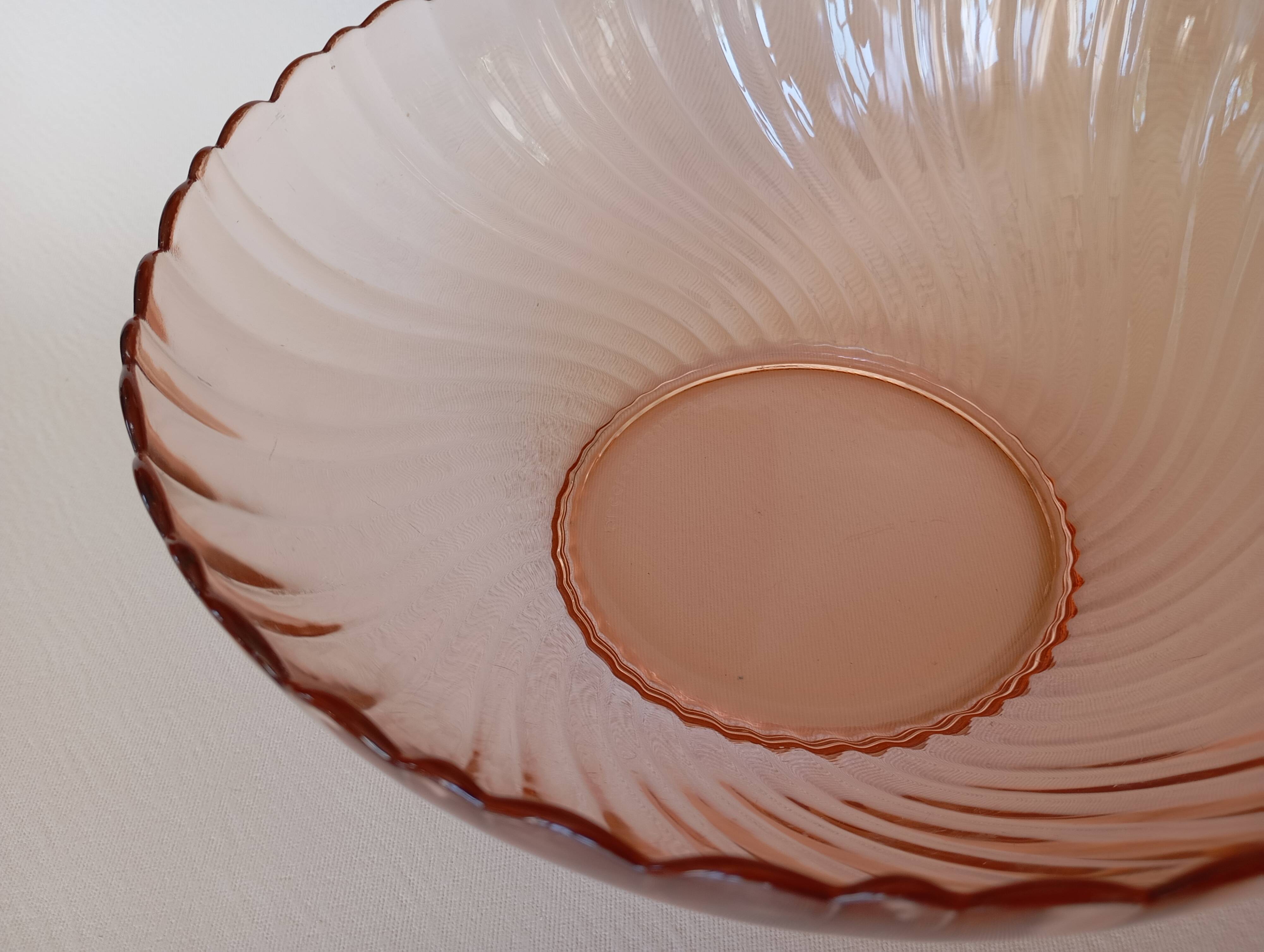 Rosaline Arcoroc glass salad bowl