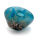 Masterpiece Murano: Lagoon Blue & 24K Gold Pebble Vase