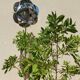 Vintage Sputnik chrome metal lamp 70s