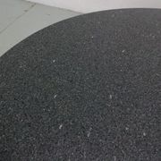Mid-century  granite stone round coffee table, 1970's italy