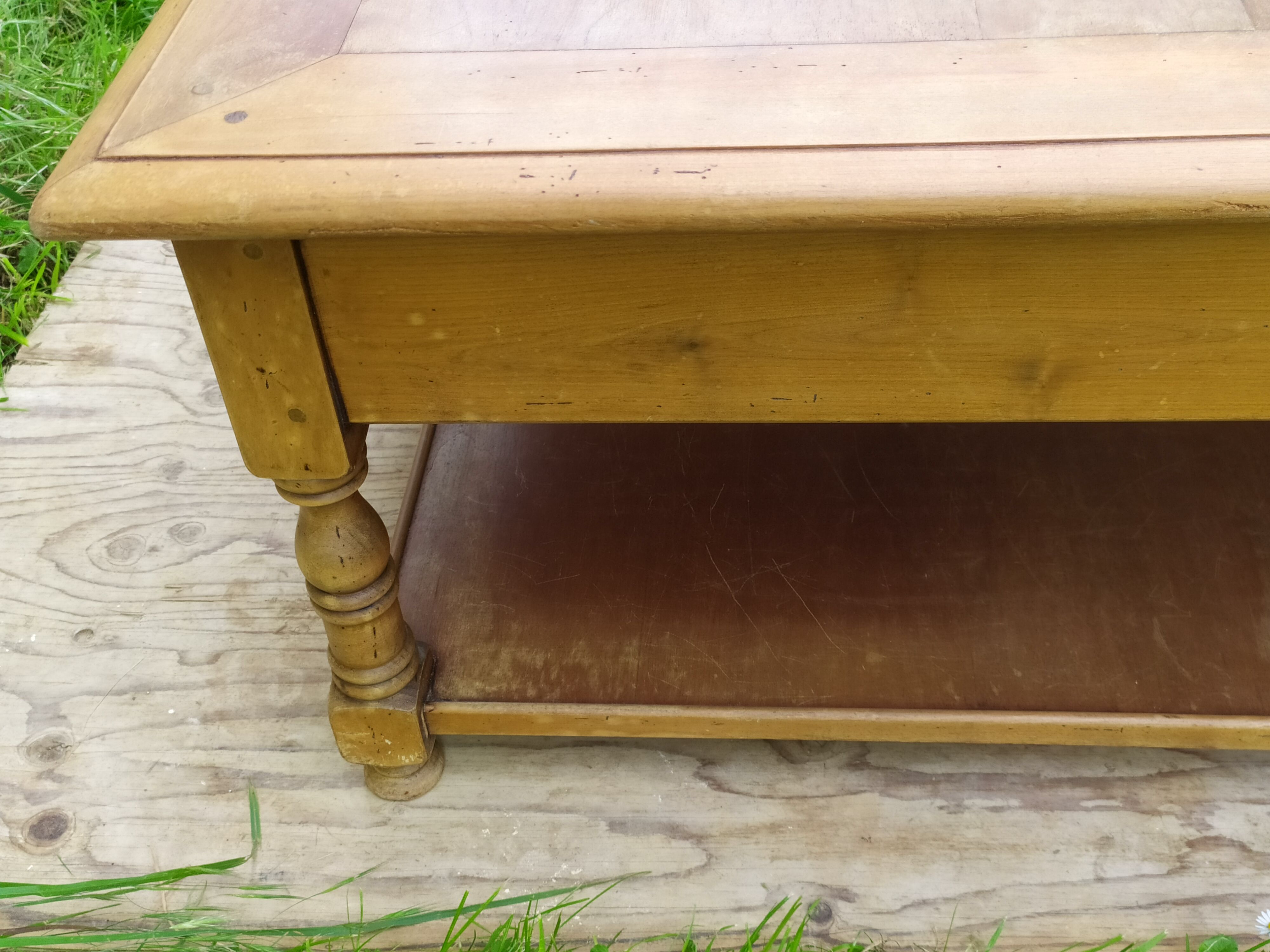 Cherry wood coffee table