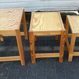 nesting tables in pine from sweden