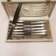 12 silver-plated knives, ercuis