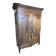 Very beautiful and old carved wooden wardrobe from the 19th century, small size, height 211 cm.