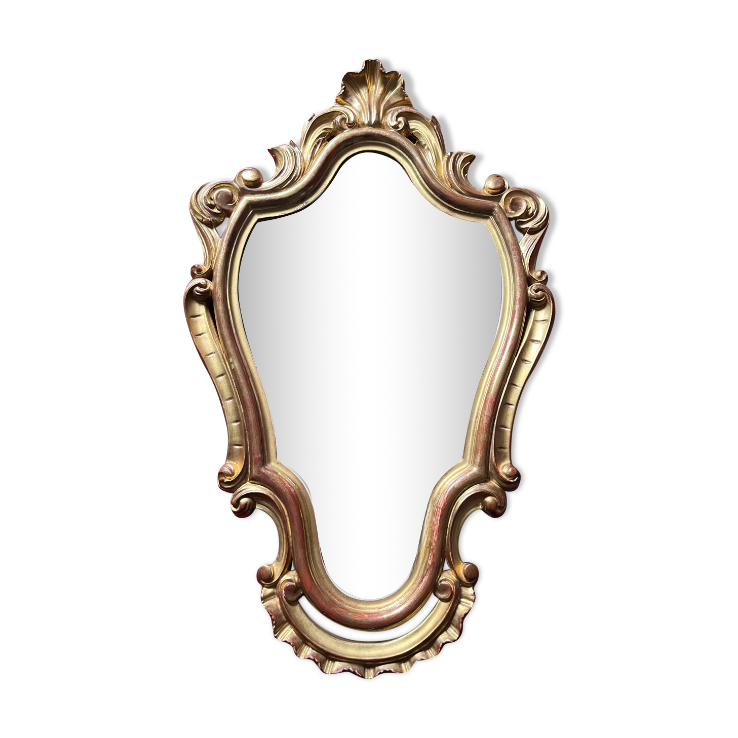 Miroir baroque en bois doré